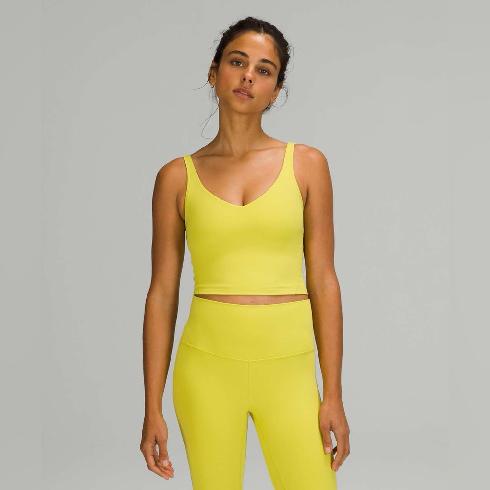 Lululemon Align Tank Top Yellow Serpentine Sz 6